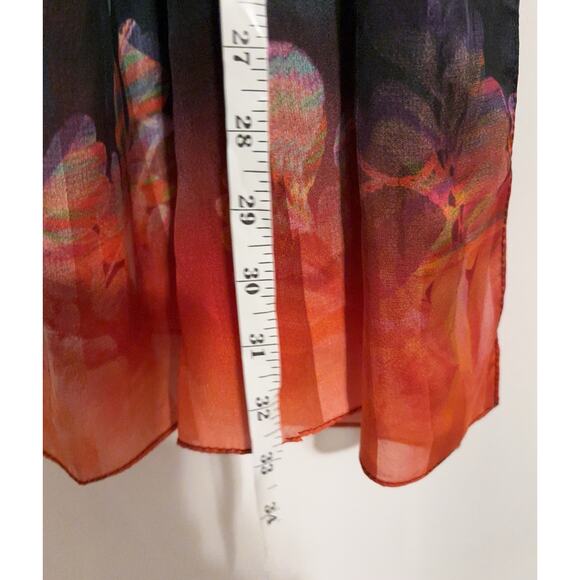 Ted Baker London Scarf Rectangular Floral Satin - Picture 5 of 6